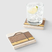 Dessous-de-verre En Pierre fudge au chocolat (Côté)