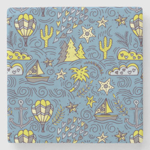 Dessous-de-verre En Pierre Fun de voyage