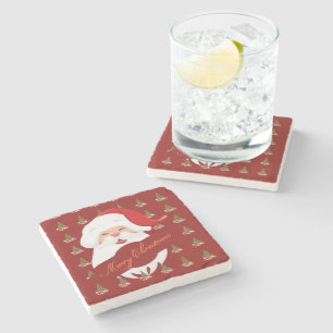 Dessous-de-verre En Pierre Funny Père Noël - Dessous de verre