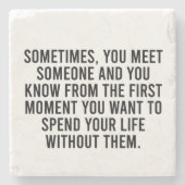 Dessous-de-verre En Pierre Funny Sarcastic Introvert Humour Dire (Devant)