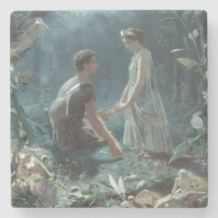 Dessous-de-verre En Pierre Furries : Le rêve d'une nuit d'été de Shakespeare