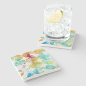 Dessous-de-verre En Pierre Fusionner la couleur II (Côté)