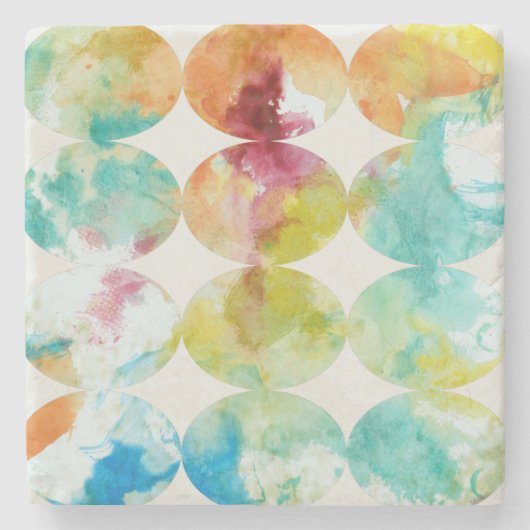 Dessous-de-verre En Pierre Fusionner la couleur II (Devant)