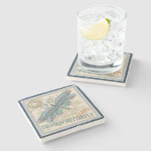 Dessous-de-verre En Pierre G Bureau de création libellule (Côté)