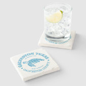 Dessous-de-verre En Pierre Galveston (tortue de mer) (Côté)