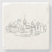 Dessous-de-verre En Pierre Gand (Devant)