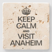 DESSOUS-DE-VERRE EN PIERRE GARDER LE CALME ET VISITER ANAHEIM (Devant)