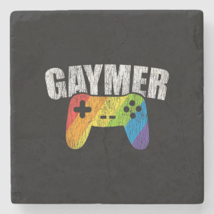 Dessous-de-verre En Pierre Gaymer Rainbow Drapeau Jeu Lesbienne Gay Bisexual 
