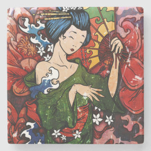 Dessous-de-verre En Pierre Geisha