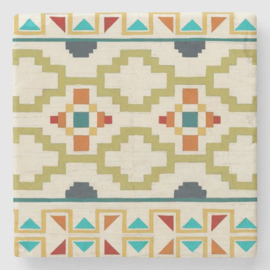 Dessous-de-verre En Pierre Géométrie du sud-ouest I (Devant)