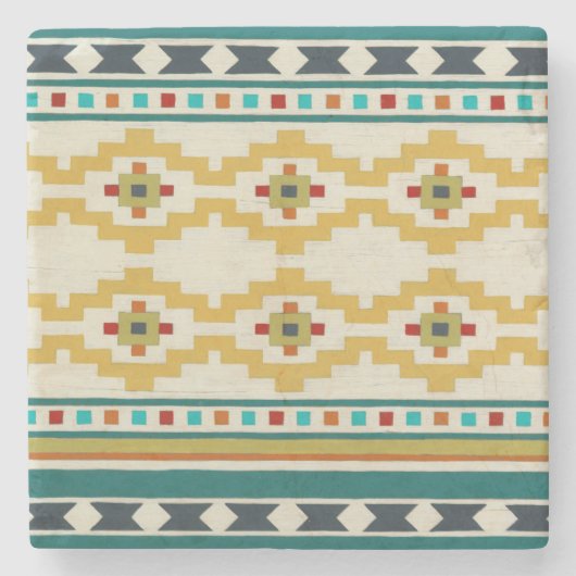 Dessous-de-verre En Pierre Géométrie du sud-ouest III (Devant)