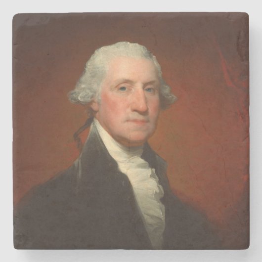 Dessous-de-verre En Pierre George Washington Portrait (Devant)