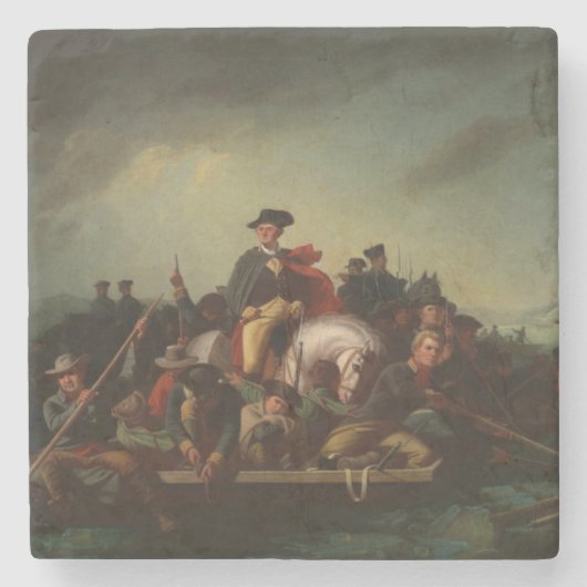 Dessous-de-verre En Pierre George Washington Traversant le Delaware (Devant)