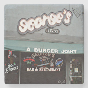 Dessous-de-verre En Pierre Georges, pierre de marbre des montagnes Co de la