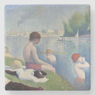 Dessous-de-verre En Pierre Georges Seurat - Baigneurs à Asnières