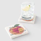 Dessous-de-verre En Pierre Georgia À Votre Esprit, (Côté)