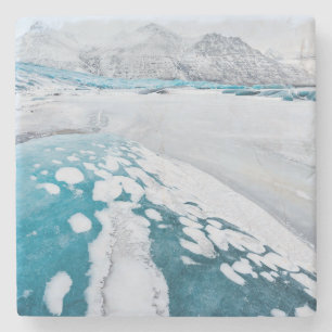 Dessous-de-verre En Pierre Glace de glacier gelée, Islande