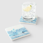 Dessous-de-verre En Pierre Glacier en Antarctique (Côté)