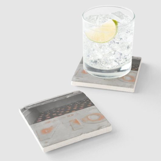 Dessous-de-verre En Pierre Glacière en métal (Côté)