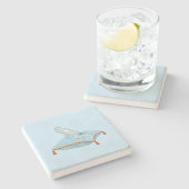 Dessous-de-verre En Pierre Glass Slipper (Côté)