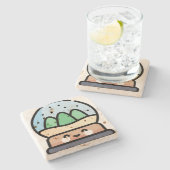 Dessous-de-verre En Pierre globe (Côté)