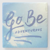 Dessous-de-verre En Pierre Go Be Adventuring Sky (Devant)