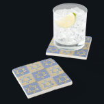 Dessous-de-verre En Pierre Gold Blue Star de David Art Panels<br><div class="desc">Vous regardez The Lee Hiller Photography Art and Designs Collection of Home and Office Decor, Apparel, Gifts and Objets de collection. Les designs incluent Lee Hiller Photography et Mixed Media Art numérique Collection. Vous pouvez voir sa photographie de Nature sur http://HikeOurPlanet.com/ et suivre son blog randonnée dans le Parc National...</div>