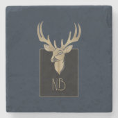 Dessous-de-verre En Pierre Gold Deer Head (Devant)