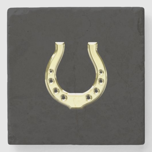 Dessous-de-verre En Pierre Gold Horseshoe (Devant)