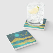 Dessous-de-verre En Pierre Golden Flock (Côté)