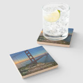 Dessous-de-verre En Pierre Golden Gate Bridge Dessous de verre de boisson (Côté)