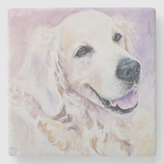 Dessous-de-verre En Pierre Golden retriever (Devant)