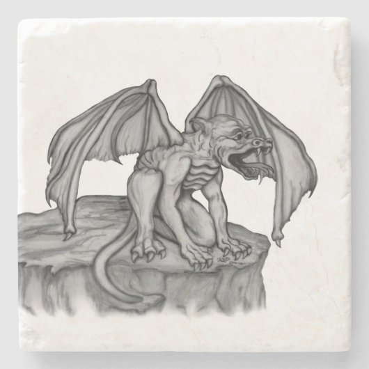 Dessous-de-verre En Pierre Golem Gargoyle (Devant)
