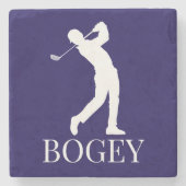 Dessous-de-verre En Pierre Golf Bogey élégant (Devant)