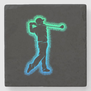 Dessous-de-verre En Pierre Golf Club Golfer Enfants garçons Hommes Golfing