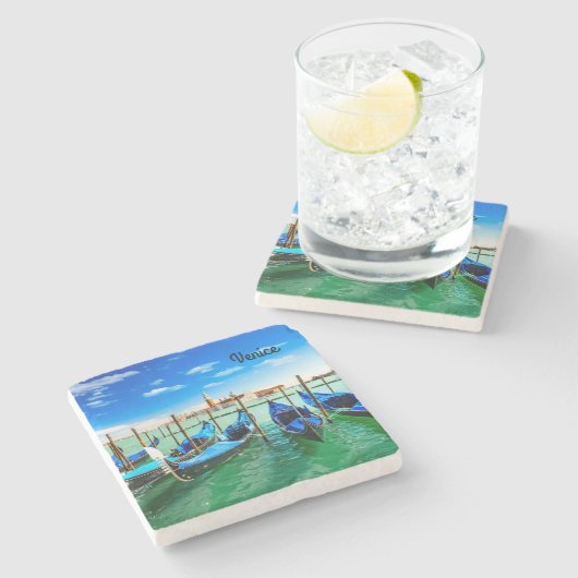 Dessous-de-verre En Pierre Gond (Côté)