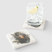 Dessous-de-verre En Pierre Gordon Setter (Côté)