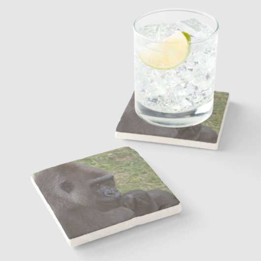 Dessous-de-verre En Pierre Gorilla (Côté)