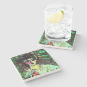 Dessous-de-verre En Pierre Gothic Beauty Portrait (Côté)