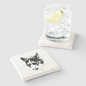 Dessous-de-verre En Pierre Goût de Bliss simples (Côté)