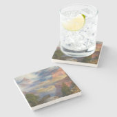 Dessous-de-verre En Pierre Grand Canyon à Mist (par Thomas Moran) (Côté)