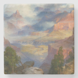 Dessous-de-verre En Pierre Grand Canyon à Mist (par Thomas Moran)