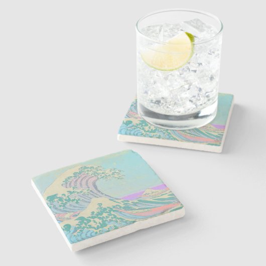 Dessous-de-verre En Pierre Grand Dessous de verre en pierre de marbre (Côté)