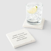 Dessous-de-verre En Pierre Grand maître Freemason Masonic Cadeaux (Côté)