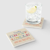 Dessous-de-verre En Pierre Grand oncle de Nieces & Nephews (Côté)