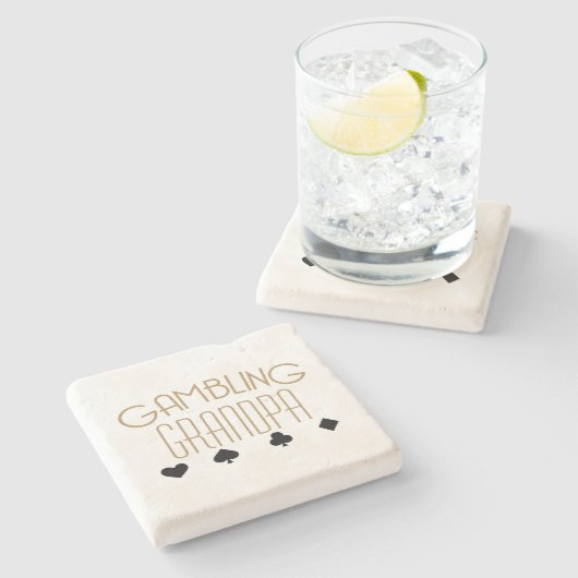 Dessous-de-verre En Pierre Grand-papa de jeu (Côté)