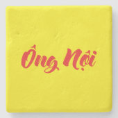 Dessous-de-verre En Pierre Grand-père vietnamien (paternel) - Ông Noi (Devant)