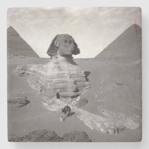 Dessous-de-verre En Pierre Grand Sphinx & Nécropole des Pyramides de Gizeh Ég