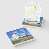 Dessous-de-verre En Pierre Grande Galles Orme. (Côté)