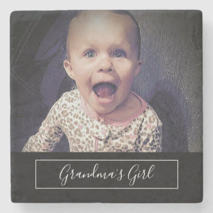 Dessous-de-verre En Pierre Grandmas Girl Custom Photo